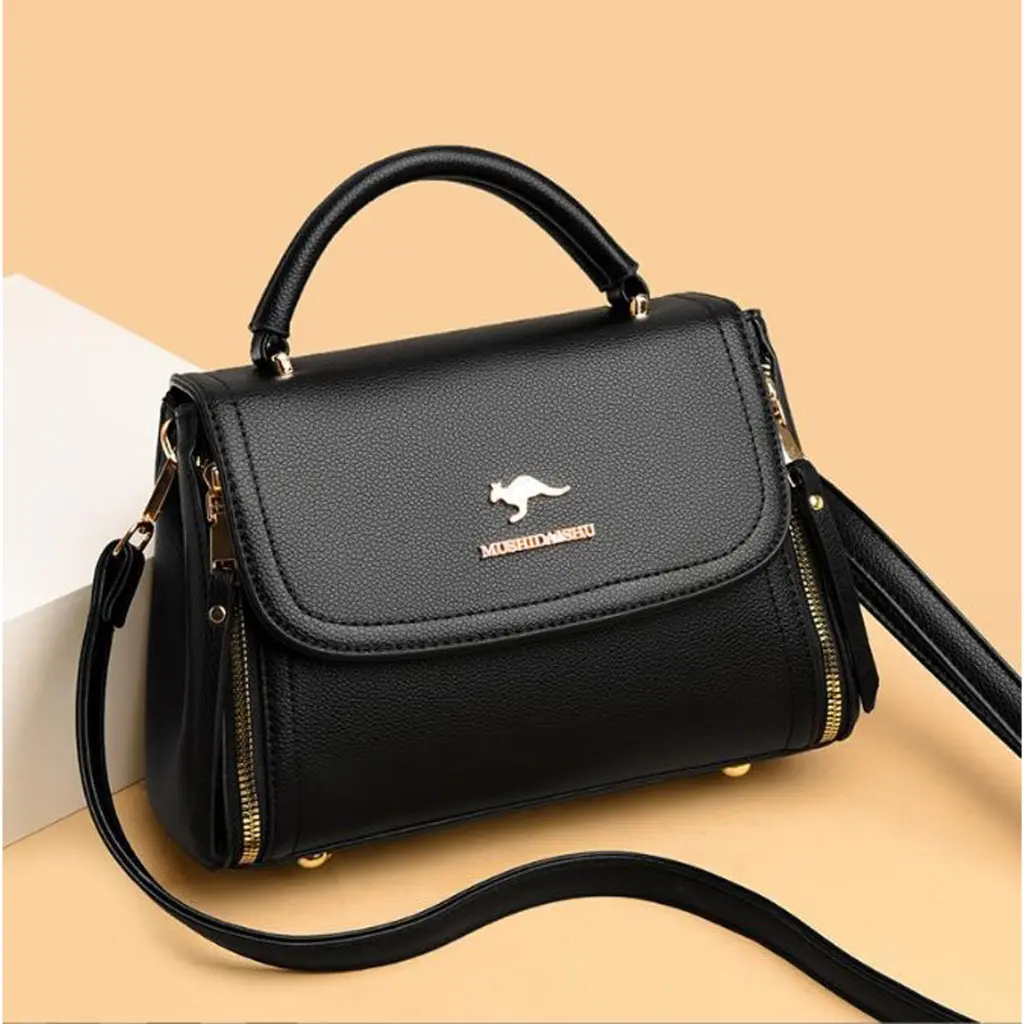 Túi nữ đeo chéo JUMALY xách tay thiết kế khoá sườn thời trang sang trọng lịch lãm Bag Da Kem kẹp