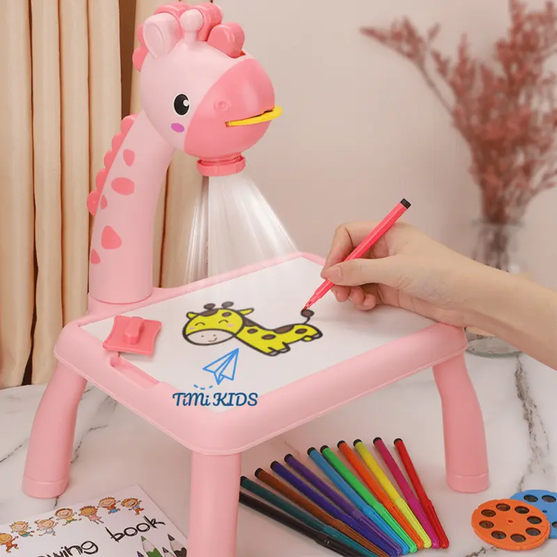 Máy chiếu đa năng, bàn vẽ thông minh có máy chiếu ảnh kèm nhạc cho bé tập tô tập vẽ HOT nhất 2022 2
