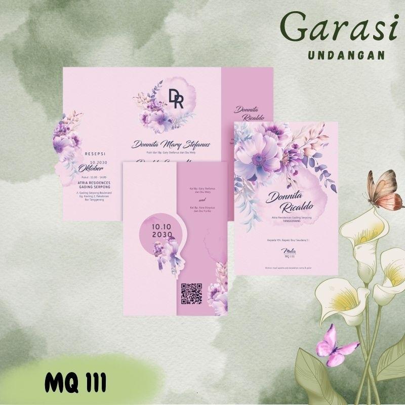 Undangan Pernikahan MALIQ 111 Elegan Modern Paket Lengkap 100 PCS Gratis Label & Plastik - JanjiKita | Default