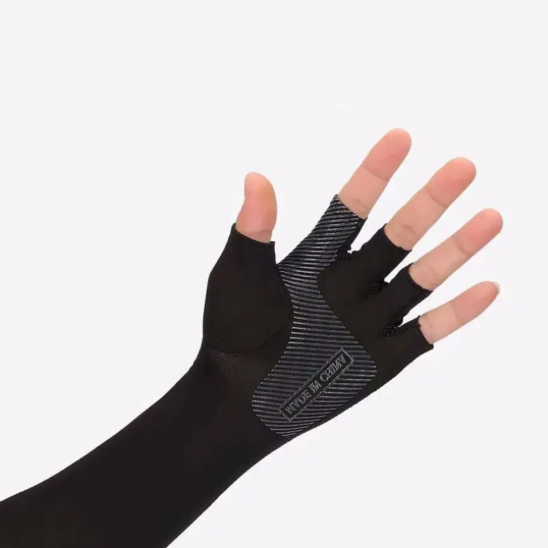 Tay Áo Thể Thao, 2 Chiếc, Thích Hợp Để Đạp Xe, Chạy Bộ, Câu Cá, Leo Núi, Che Cánh Tay, Chống Nắng Và Tia UV, Tay Áo Ngầu Băng Giá, Với Vòng Bít 5 Ngón Tay 7
