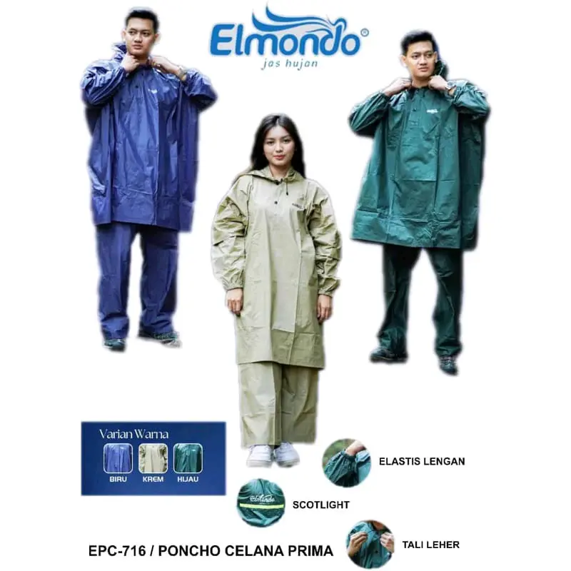 jas hujan elmondo 716 jas hujan ponco celana