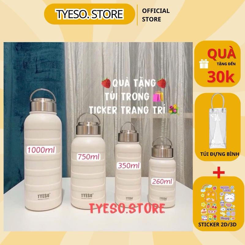 [Chính Hãng] Bình Giữ Nhiệt Tyeso 750ML - 1000ML Tặng Túi Đựng