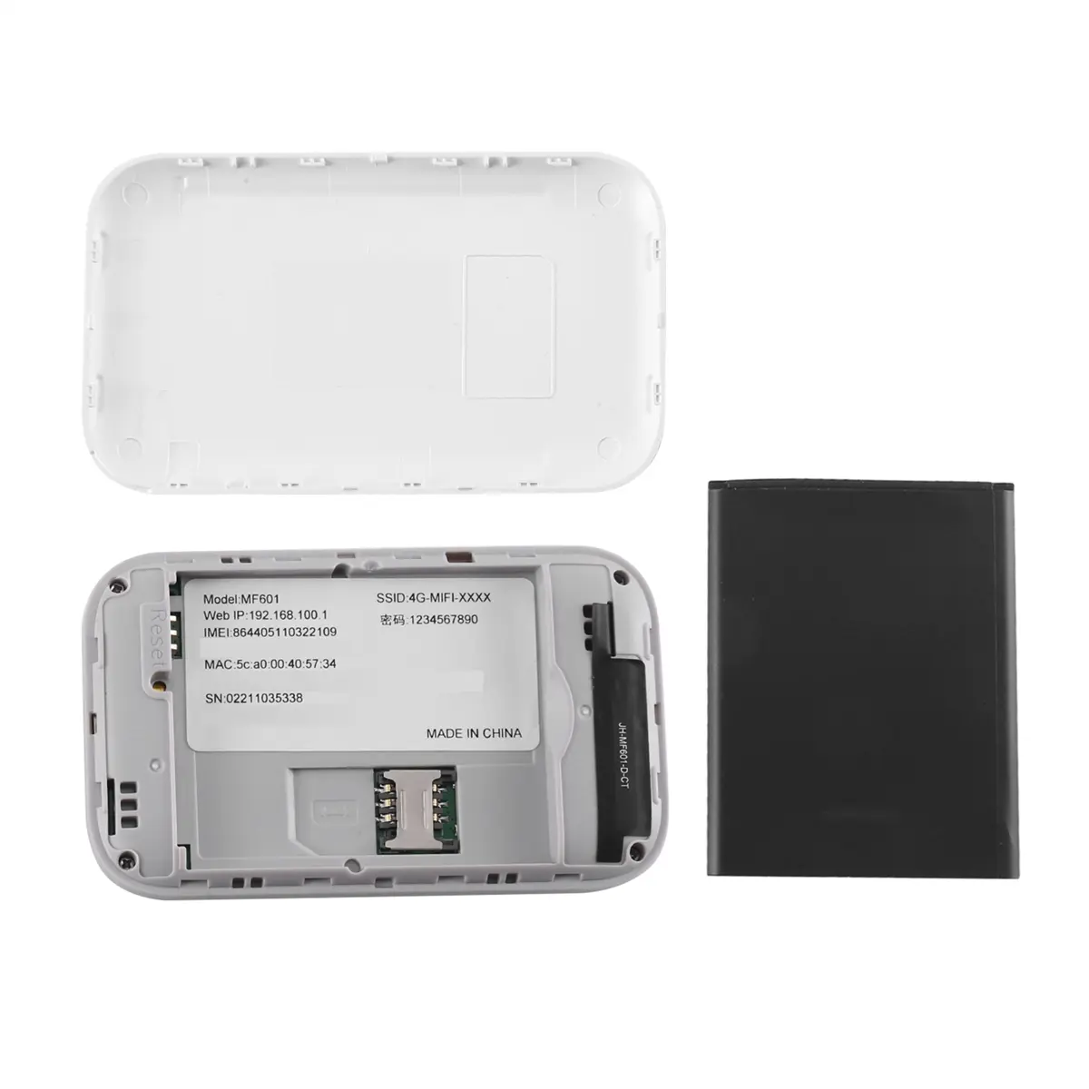 【luar negara】Penghala WiFi MiFi, Mudah Alih, 4G WiFi, 150Mbps, Modem WiFi, Sesuai untuk Kereta, Hotspot WiFi Mudah Alih, MiFi Tanpa Wayar, dengan Slot Kad Sim