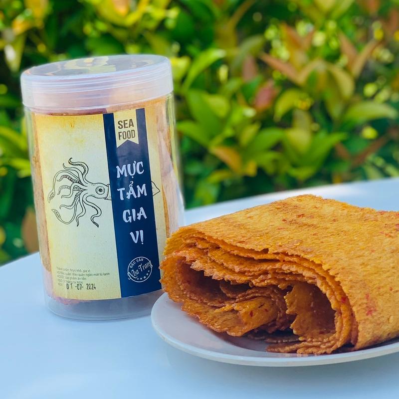 Mực Cán Tẩm Gia Vị 250Gr Đặc Sản Phương Anh Đồ Ăn Vặt Snack Food Thức Ăn