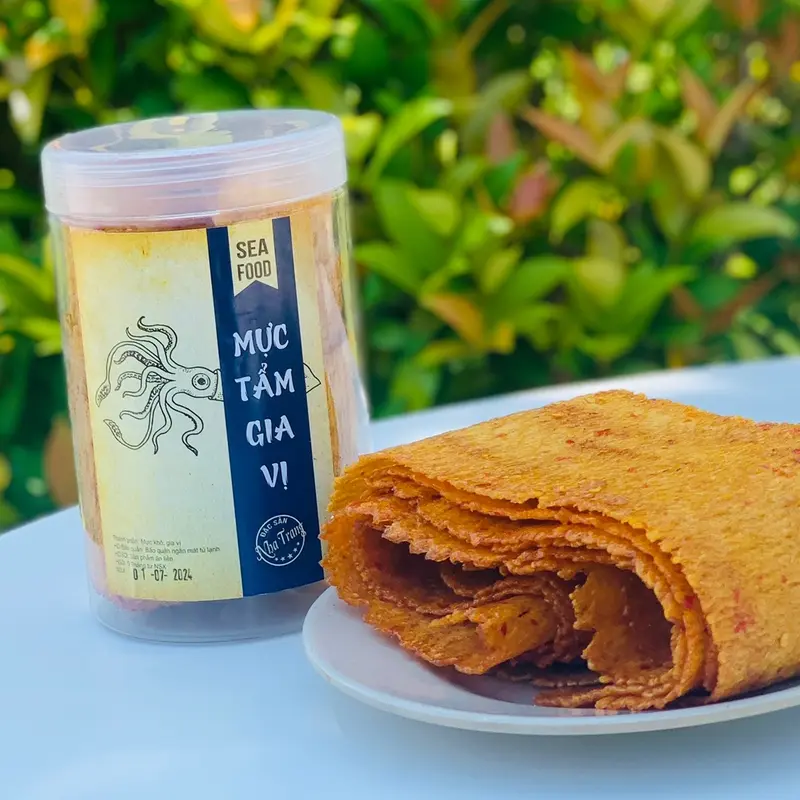 Mực Cán Tẩm Gia Vị 250Gr Đặc Sản Phương Anh Đồ Ăn Vặt Snack Food Thức Ăn 0