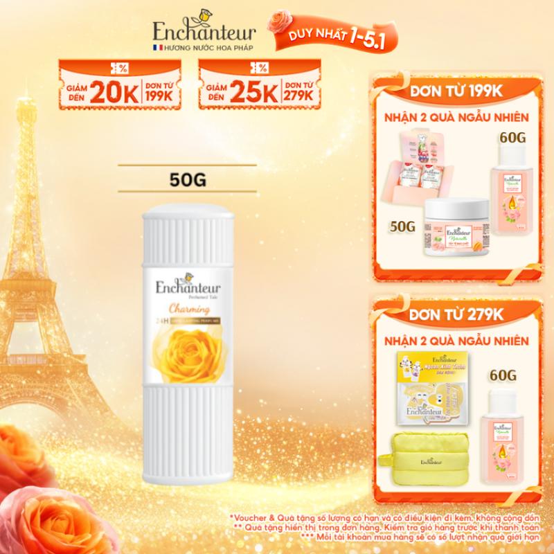 DUY NHẤT 1-5.1 Phấn thơm hương nước hoa cao cấp Enchanteur Charming 50g