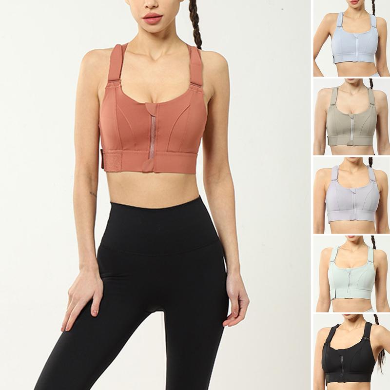 New5-Piece Women's Seamless Adjustable Push-Up Sports Bras - Comfort, Breathability, Shockproof & Fashion For Yoga
