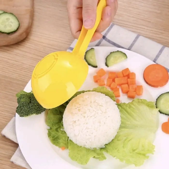 GM Centong Sendok Cetakan Nasi Bulat Setengah Lingkaran Anti Lengket Bento Onigiri Sushi
