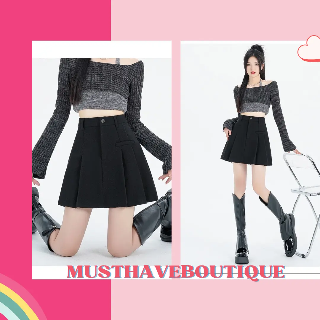 Váy Nữ Must Have Chữ A Ngắn Cạp Lưng Thun Sau Có Lót Trong Dễ Phối Đồ Kem Kaki