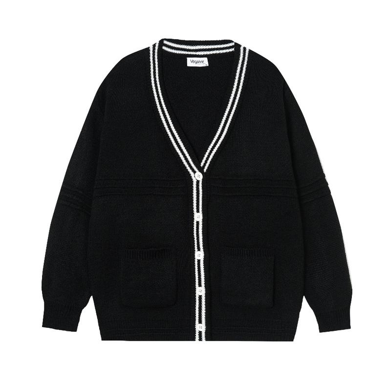 VEGSIVIR - Áo Khoác KNITWEAR COTTON CADIGAN. Nam Menswear Bi Dệt 0