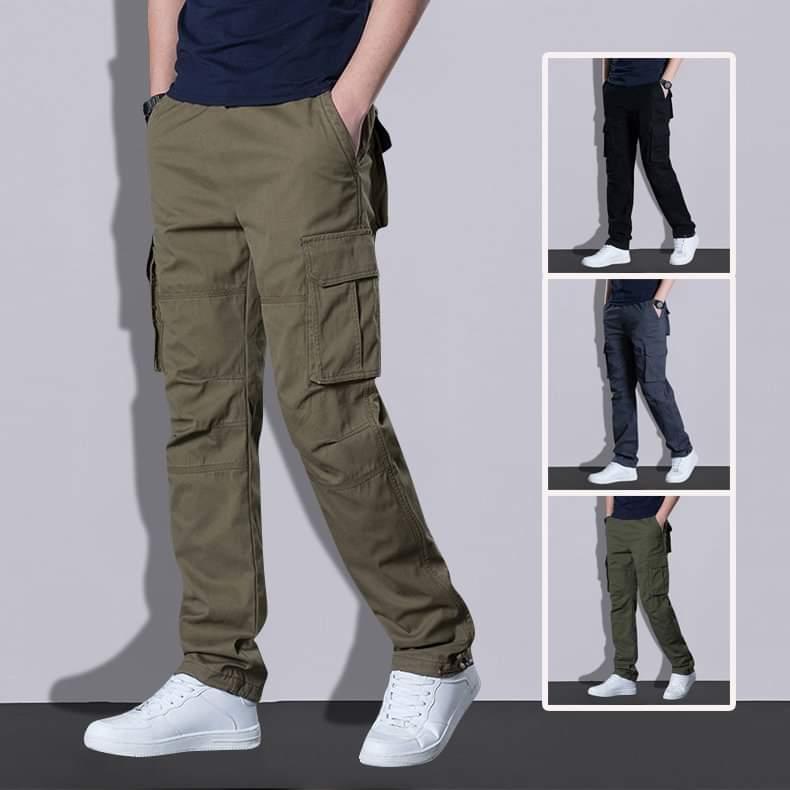 Quần Túi Hộp Kaki Dày Dặn Ống Suông Rộng Bền Màu Không Xù Lông (size 28 - 36) Menswear Pants