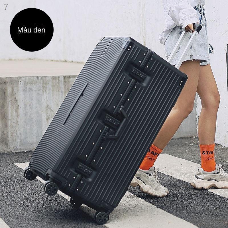 VALI SIÊU TO KHỔNG LỒ KHÓA SẬP KHUNG NHÔM CHỐNG VA ĐẬP SIZE 28 32 34 INCH Nhung Đồng valik hung