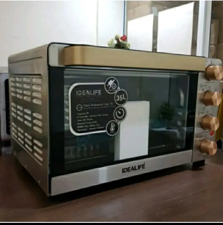 OVEN listrik oven kompor pemanggang roti kue 35 L Idealife IL 335 thermometer 2