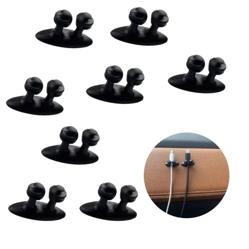 Car Cable Organizer, Multifunctional Car Cable Tie Clip, Heat Resistant & Anti-slip Cable Tie Clip, Car Interior Accessories 0
