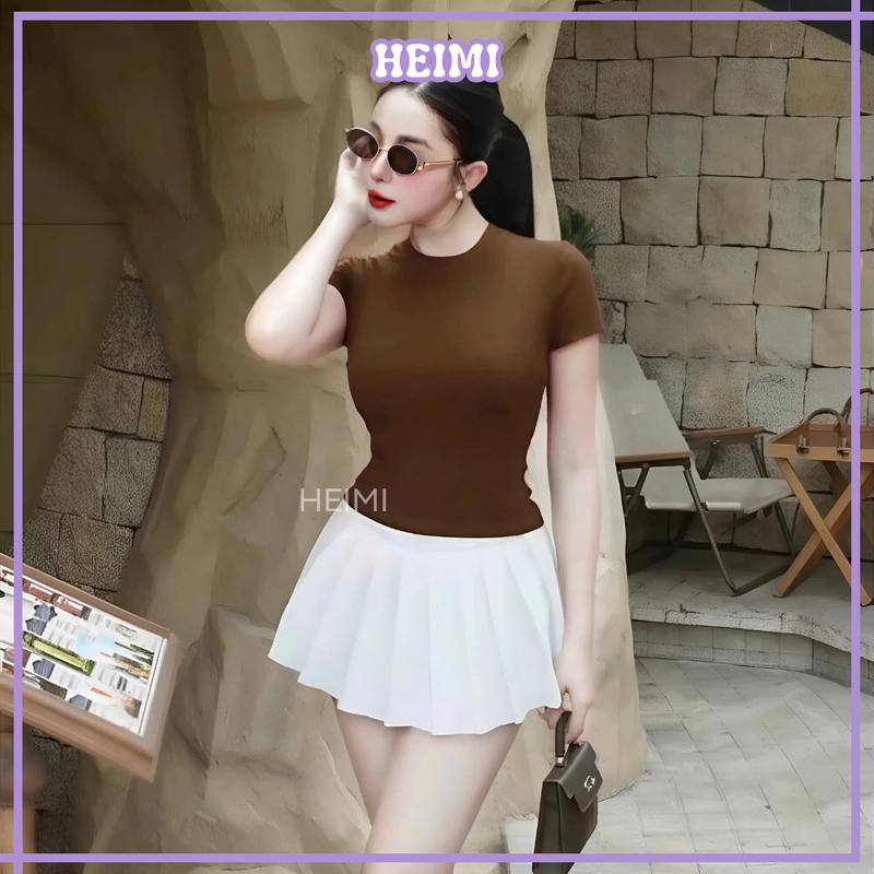Product Introduction of Áo thun trơn form ôm body chất cotton mịn co giãn HEIMI 10