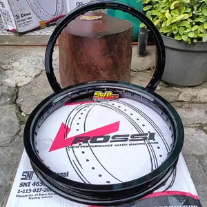 Velg Vrossi Hitam Glossy Hitam Kilat UK 160 & 185 Ring 17