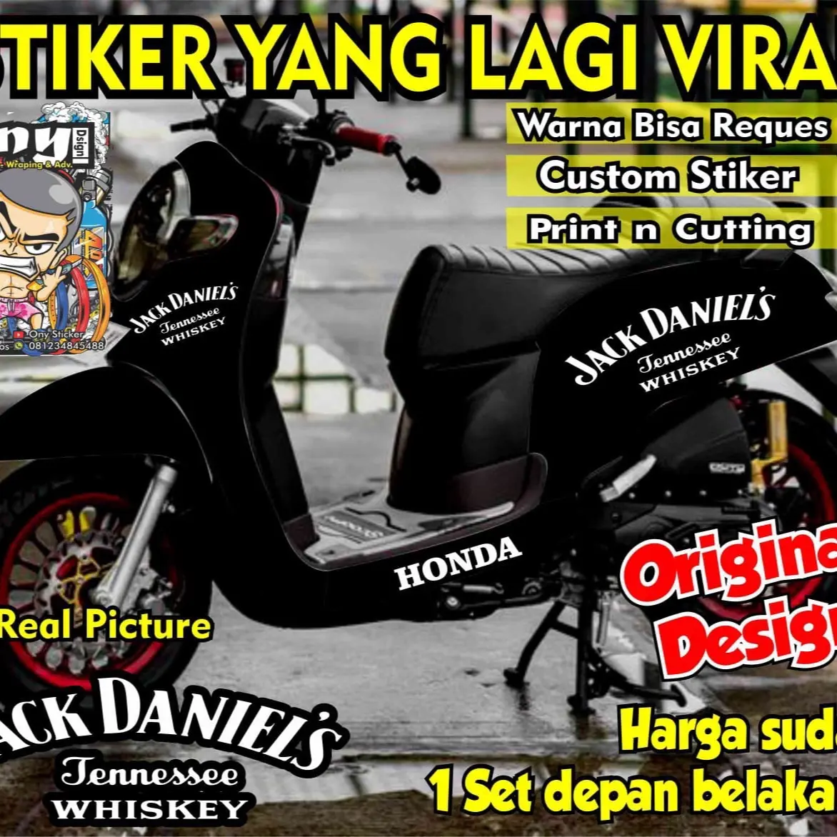 Stiker Scoopy Terbaru Keren 2024 Model Kekinian