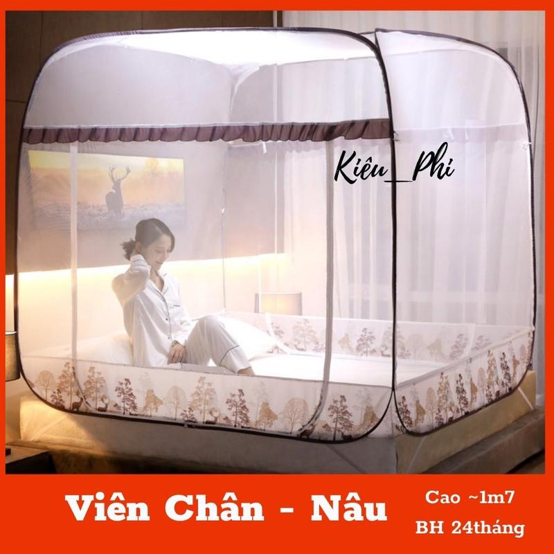 Mùng chụp tự bung đỉnh vuông LOẠI 1 Màn chụp tự bung thông minh người lớn ngủ chống muỗi gấp gọn tiện dụng