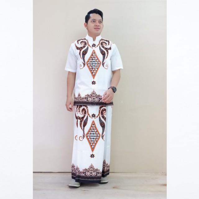 Product Introduction of Baju kemeja koko setelan sarung batik solo full furing motif PERMATA PUTIH 3