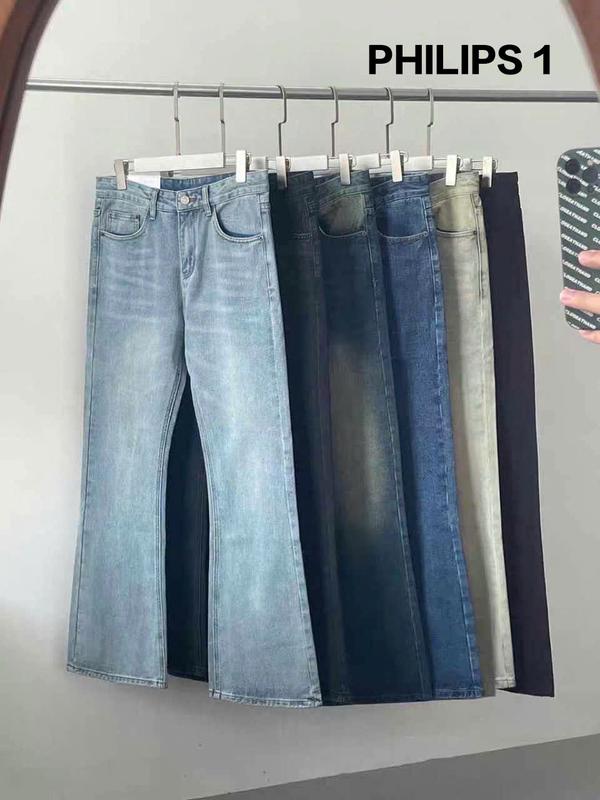 Quần jean nam ống loe quần bò nam hàn quốc - phong cách cá tính ( TRAN HUU BINH)