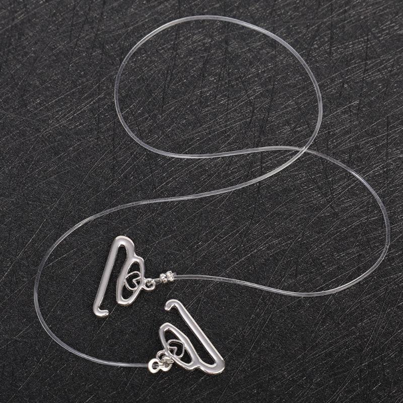 Product Introduction of 2Pcs Transparent Invisible Adjusted Bra Strap Women Transparent Underwear Strap Seamless Non-slip Tube Top Strap 16