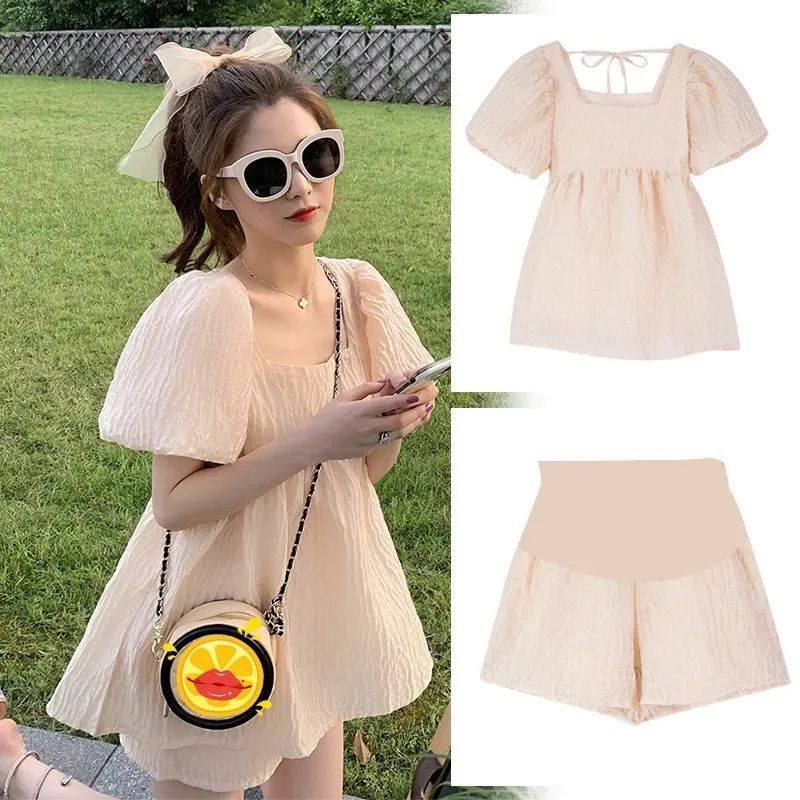 Bộ đùi bầu B1 trẻ trung, xinh xắn cho mẹ bầu đi chơi, mặc nhà sành điệu Đầm Bầu Váy Bầu