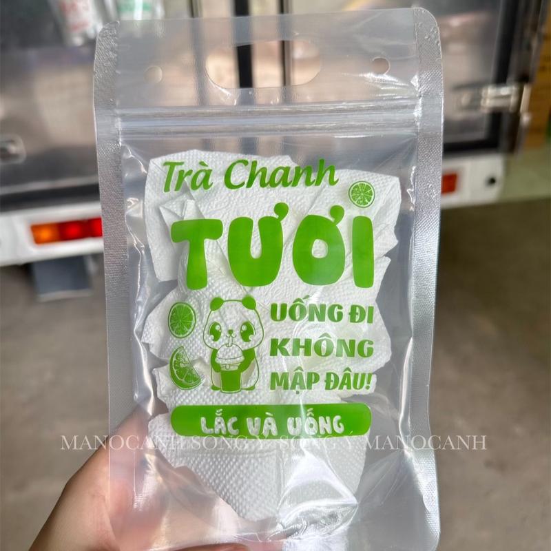 [1KG]TÚI ZIP ĐỰNG TRÀ CHANH IN SẴN TẦM 100C-15x23CM(TỐI ĐA 700ml)NHẬN IN THEO YÊU CẦU(HÌNH THẬT 100%) tuizip 5