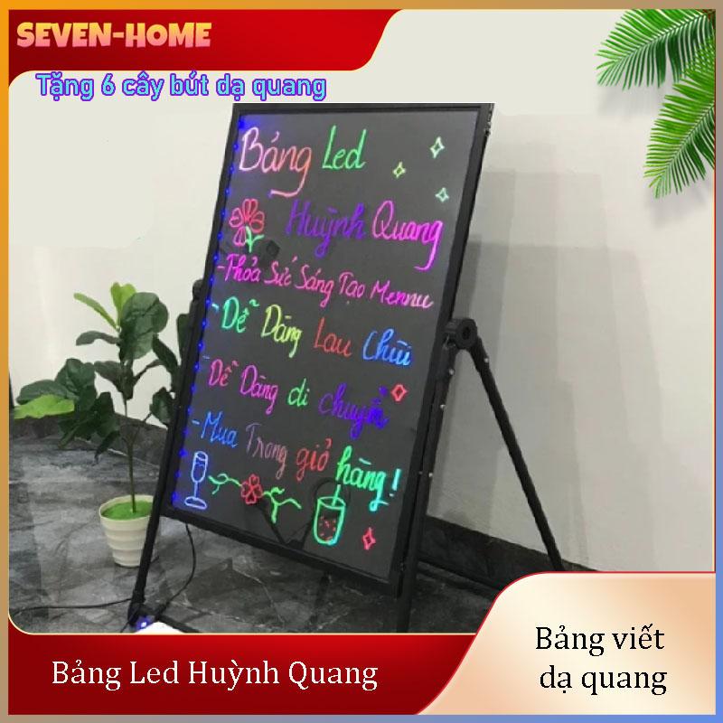 Bảng Viết Dạ Quang, Bảng Led Huỳnh Quang, 60x80cm, 50x70cm, 60x80cm ( Tặng 12 Full Phụ Kiện )