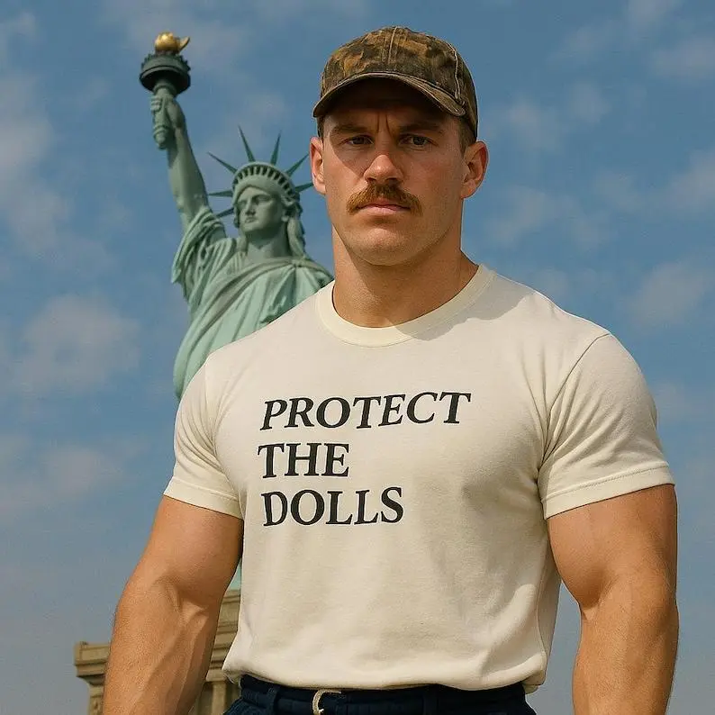 Protect The Dolls T-Shirt - Trans Rights Unisex classic tee Cotton Menswear 0