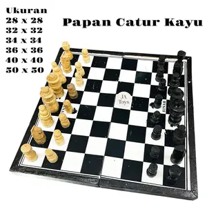 Permainan Papan Catur Kayu/Catur Kayu Lipat/Papan Kayu Catur