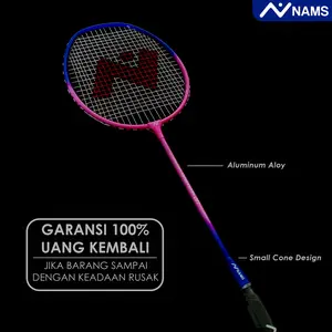 NAMS RAKET BADMINTON SUPER KAITAN PINK LAVA / BULUTANGKIS / ORIGINAL