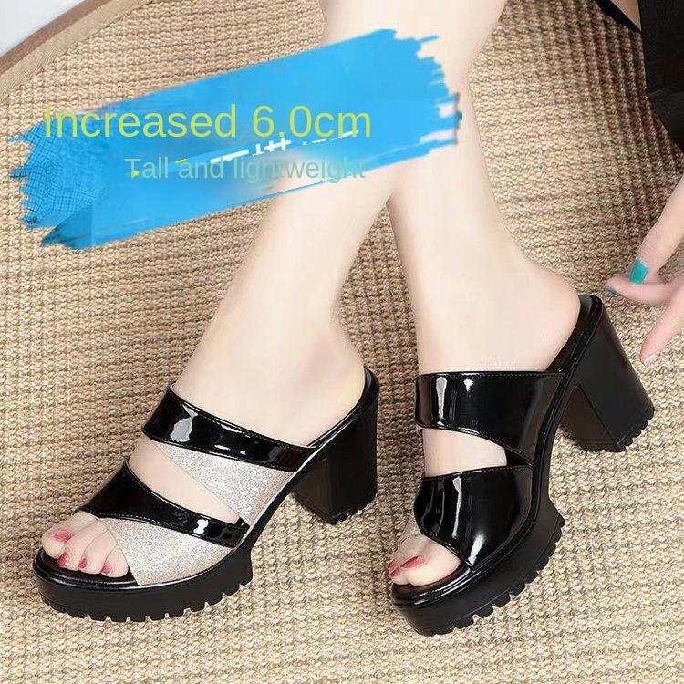 Product Introduction of Dép Nữ Mùa Hè, SS2024Giày Cao Gót, Hàng Mới Về, Đế Dày, Gót 2 InchKiểu Hở Mũi, Phong Cách Hàn QuốcGiày đẹp và thời trangPhù Hợp Đeo Đi LàmVải thoải máiChống Thấm Nước, Chống TrượtKhông bị bức bối khi mặc DéP Shoes 3