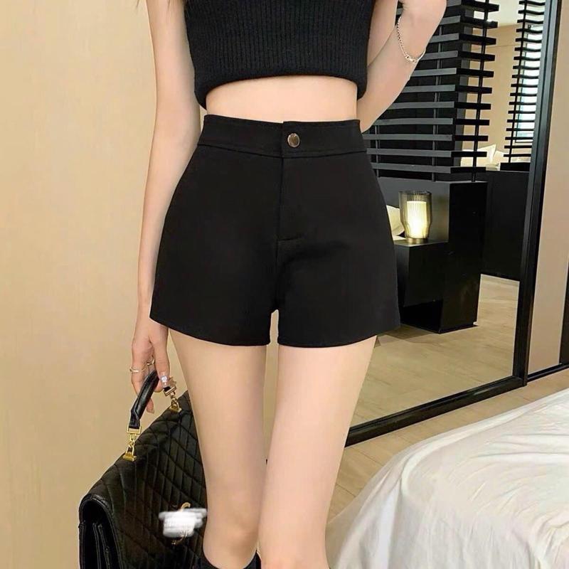 Combo 2 quần short umi cạp cao kéo khoá Nữ Women Quần Đùi. Chân váy xếp ly đính nơ nữ 0