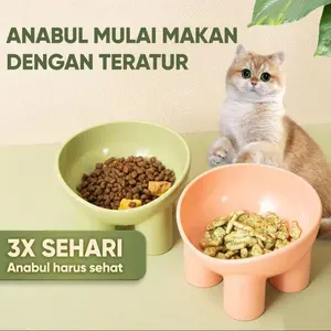 TEMPAT MAKAN ANJING KUCING 4 KAKI TEMPAT MAKAN HEWAN PELIHARAAN HIGH PET BOWL