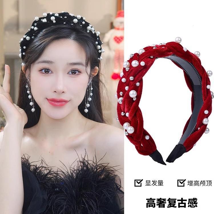  Băng Đô Hạt Phong Cách Người Nổi Tiếng Cao Cấp Và Giá Cả Phải Chăng Thiết Kế Sang Trọng Thích Hợp Để Trình Diễn phồng Tóc Đi Chơi Tất Cả Các Phụ Kiện Tóc Cho Năm Mới Nam Nữ 