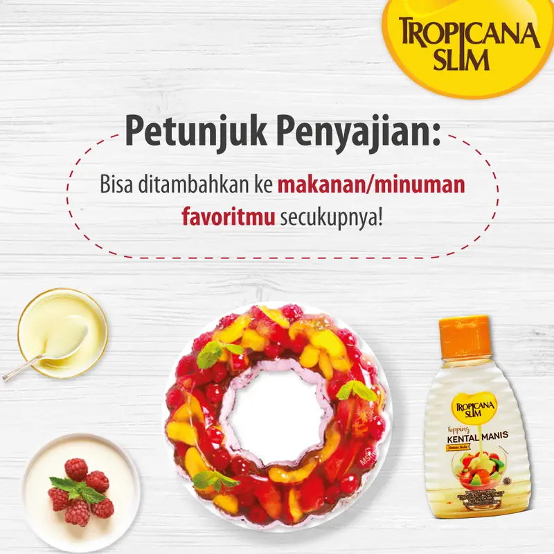 Tropicana Slim Topping Kental Manis 150ml - Bebas Gula - Cocok untuk Dessert 2