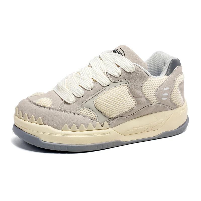 2024 New Customize Dinosaur Design Men Flat Skateboarding Shoes Leather Women Fashion Street Walking Sports Sneakers Casual Trainers_voghion.com