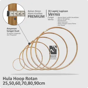 HOT SALE Hula Hoop hulahoop hulahop holahop Rotan 50, 60, 70, 80 dan 90 cm