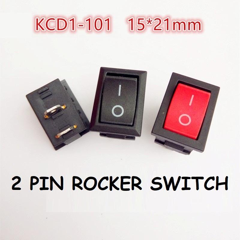 LUCKYMALL Saklar Rocker Switch ON OFF 2 Pin Kaki Power Tombo - Shop ...