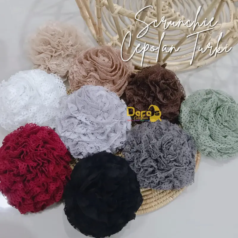 cepol konde rambut kerucut ubur-ubur mawar  hijab kerudung wanita wisuda cantik jumbo premium 4