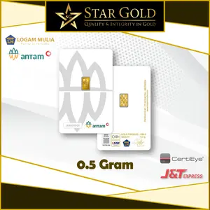 Emas Logam  Mulia Antam Press 0.5 Gram 2025 LIVE!!!