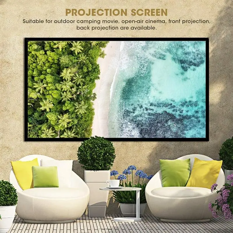 Projector Background Curtain, Solid Color Seamless Backdrop for Photoshoot & Projector, Projection Screen for Home & Outdoor 4
