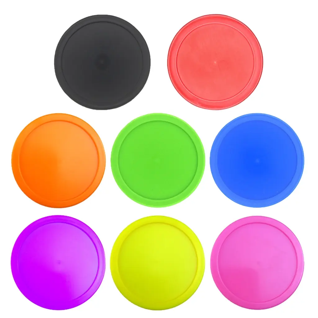 Yuan 8Pcs Round Hockey Pucks  Air Hockey Pucks Ball for Game Tables Equipment