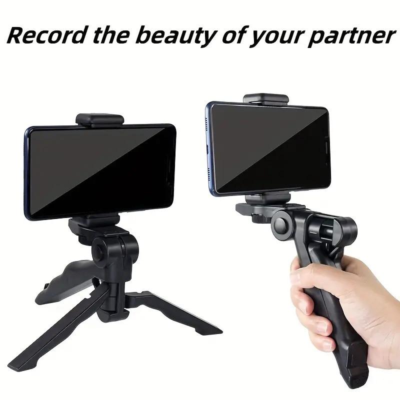  Gậy selfie ổn định cầm tay bằng nhựa có chân đế gập giá đỡ điện thoại cầm tay để phát trực tiếp và quay video chống rung 1 chiếc 
