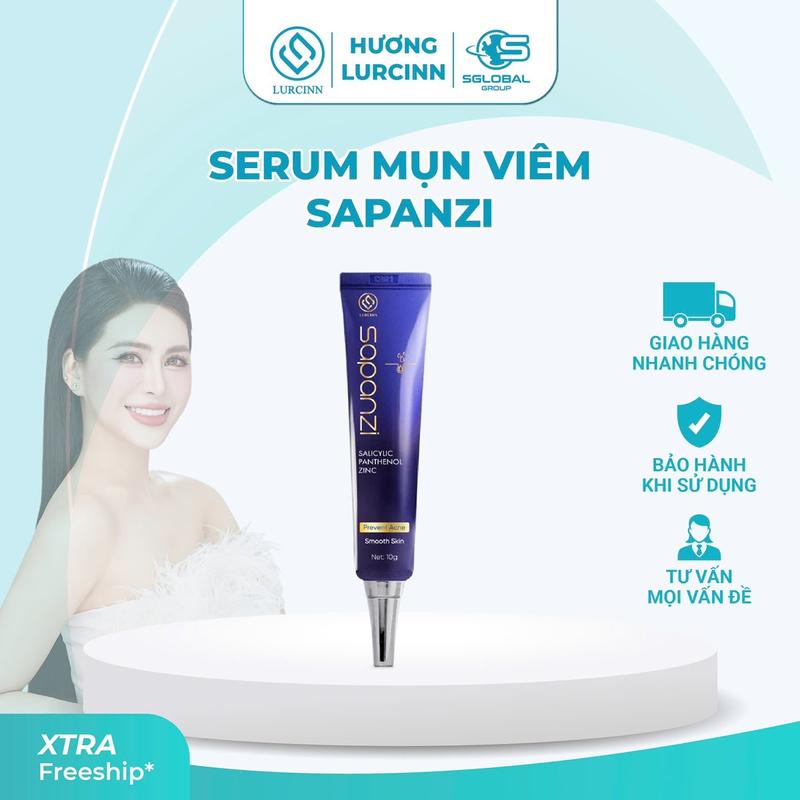 Serum mụn LURCINN SAPANZI Prevent Acne 10ml Skincare Chăm Sóc Da