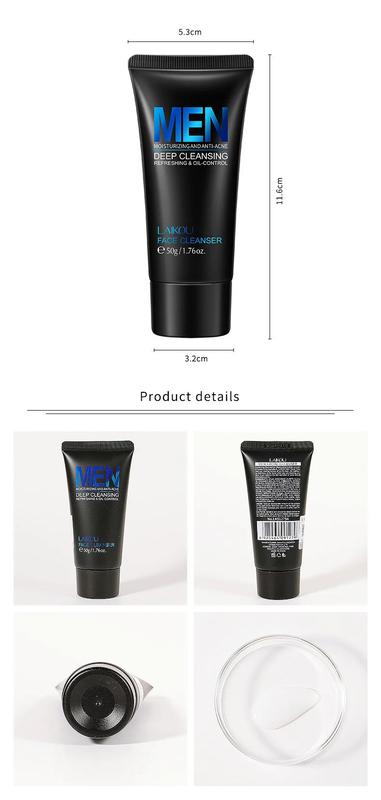 Product Introduction of Sữa Rửa Mặt Cho Nam, Rửa Mặt, Dưỡng Ẩm, Chăm Sóc Da, Kiểm Soát Dầu, Loại Bỏ Mụn Đầu Đen, Mỹ Phẩm tẩy tế bào chết, Nuôi Dưỡng Sâu 0