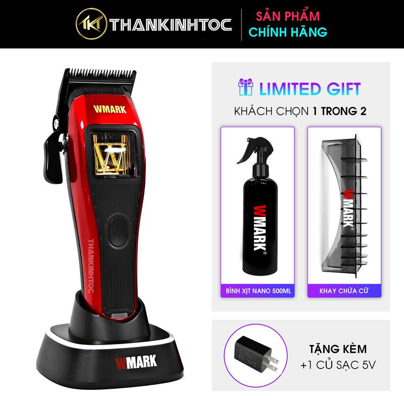 Tông Đơ Pin Cắt Tóc WMARK NG-X1 Chính Hãng Động Cơ Từ Tính Siêu Mạnh Lưỡi DLC
