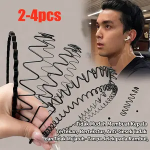 Headband Unisex Set 2-4pcs Anti Slip untuk Olahraga Cuci Muka Nyaman Tanpa Tekanan strong grip terlaris untuk sehari-hari
