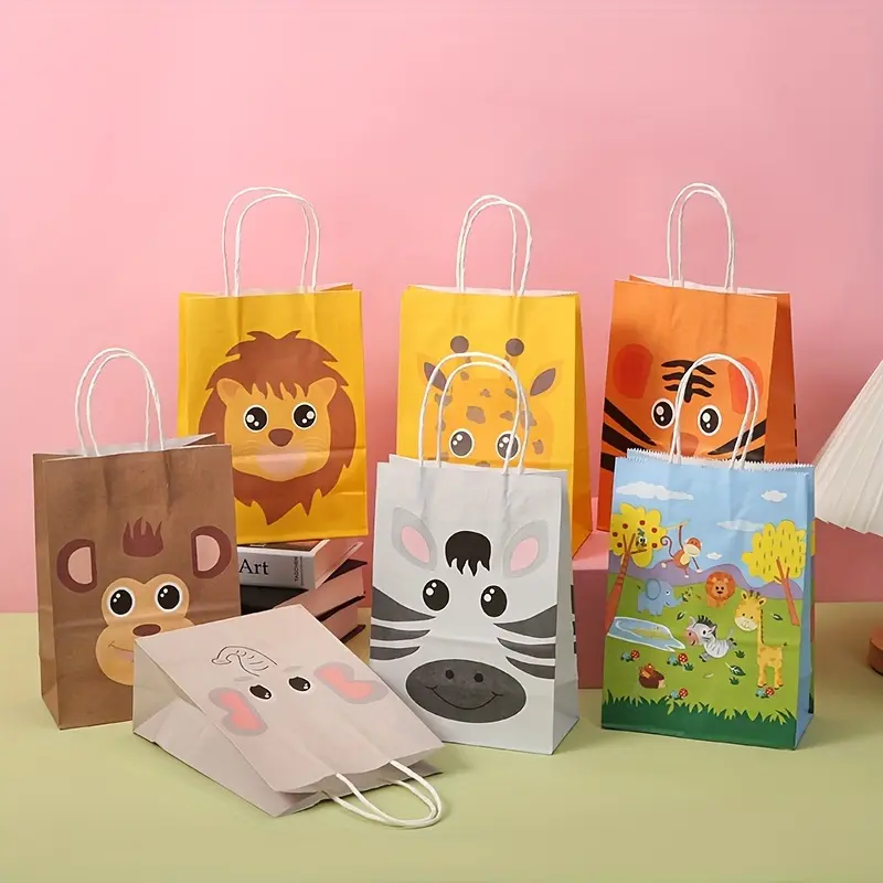 Beg Hadiah, 14pcs, Beg Tangan Gajah Haiwan Kartun, Beg Kerta - TikTok ...