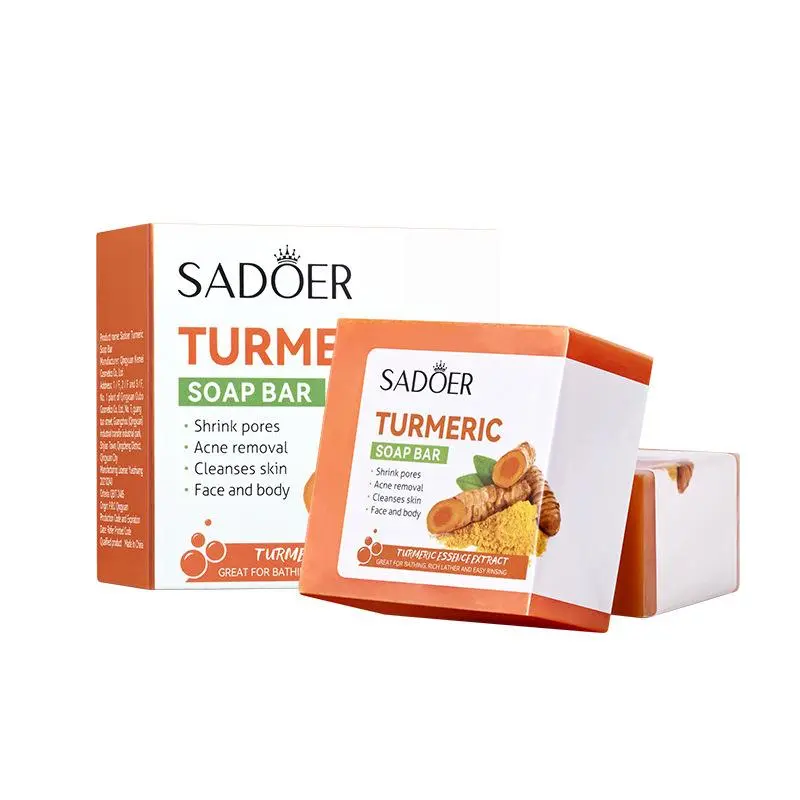 Turmeric Soap Bar, Natural Turmeric Soap Bar, Exfoliating Soap Bar for Body Wash & Soap, Body Care Product for Women & Men, Christmas Gift 3